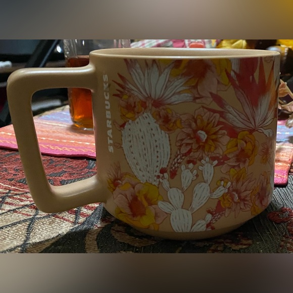 Starbucks Cactus Floral Tan Mug 2019 - Picture 1 of 6